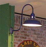 Blue Gooseneck Light at Jr's Last Laugh